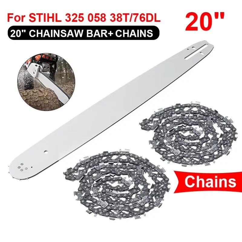 20 Inch Chainsaw Guide Bar with Saw Chain 325 76DL For STIHL MS290 MS291-310-340-360-380-391-440 Saw Bracket Cutter