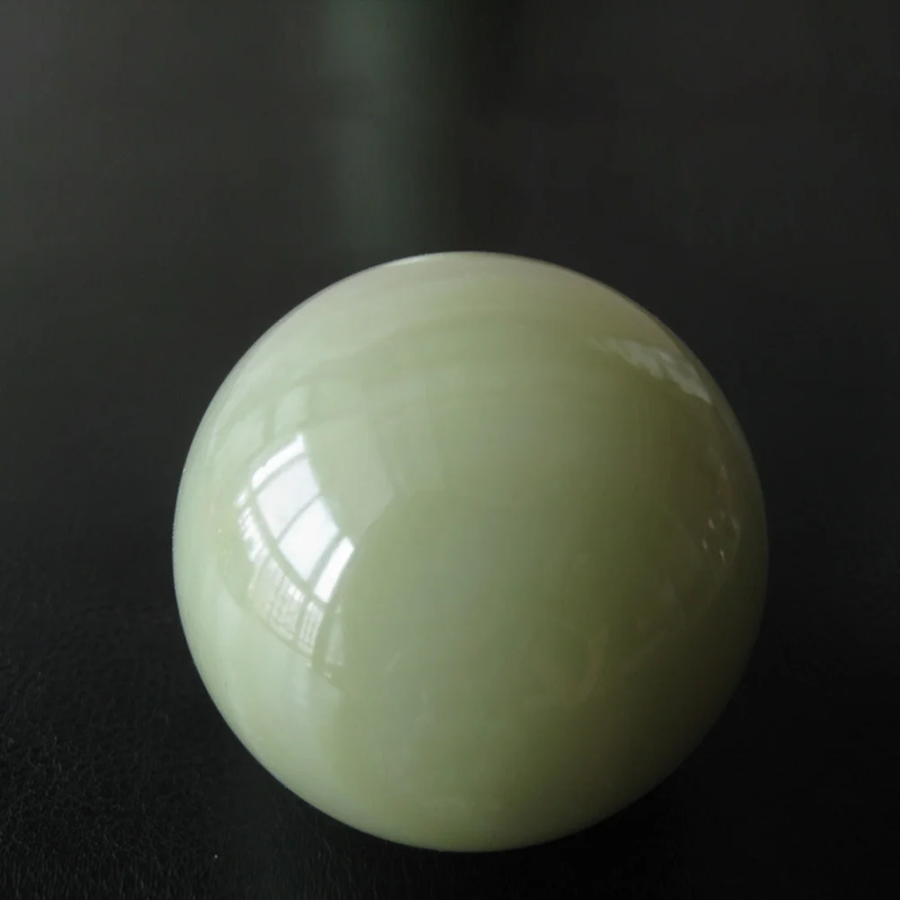 

1Set Afghan Jade White Handball Natural Massage Balls Stress Relief Exercise Fitness Ball for Elders Wrist Care Portable