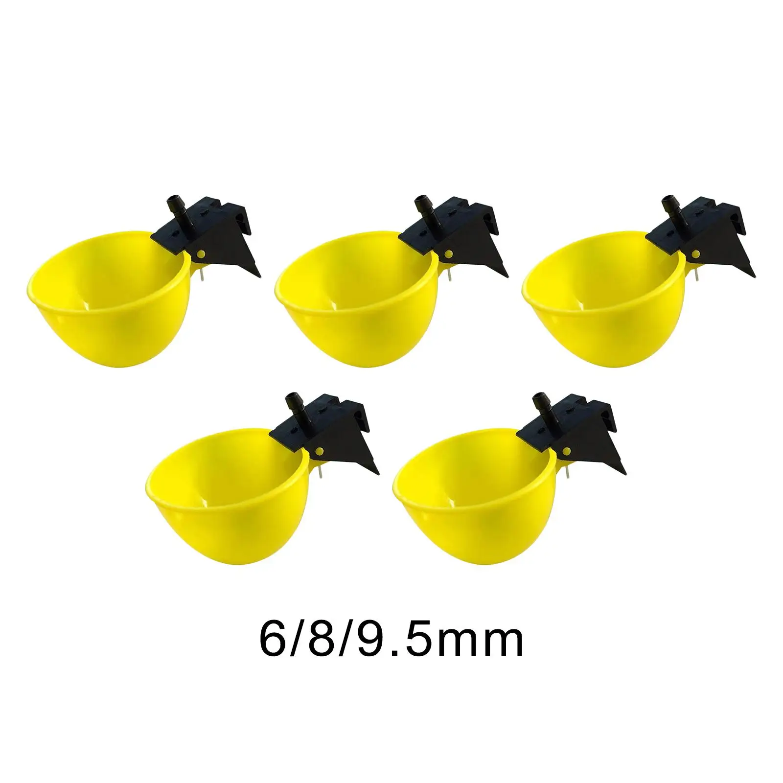 Pack of 5 automatic chicken waterers for chicks, birds, ducks