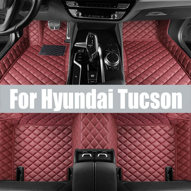 

TPE Custom Car Floor Mats For Hyundai Tucson 2015 2016 2017 2018 Waterproof Carpet Auto Interior trunk mat