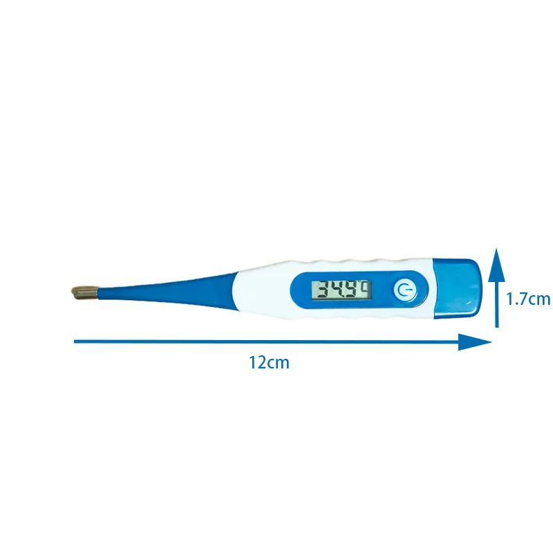 1pcs Medical thermometer Basal Body Oral Armpit or Rectal Electronic LCD Display Soft-head wave-like Household mother and baby
