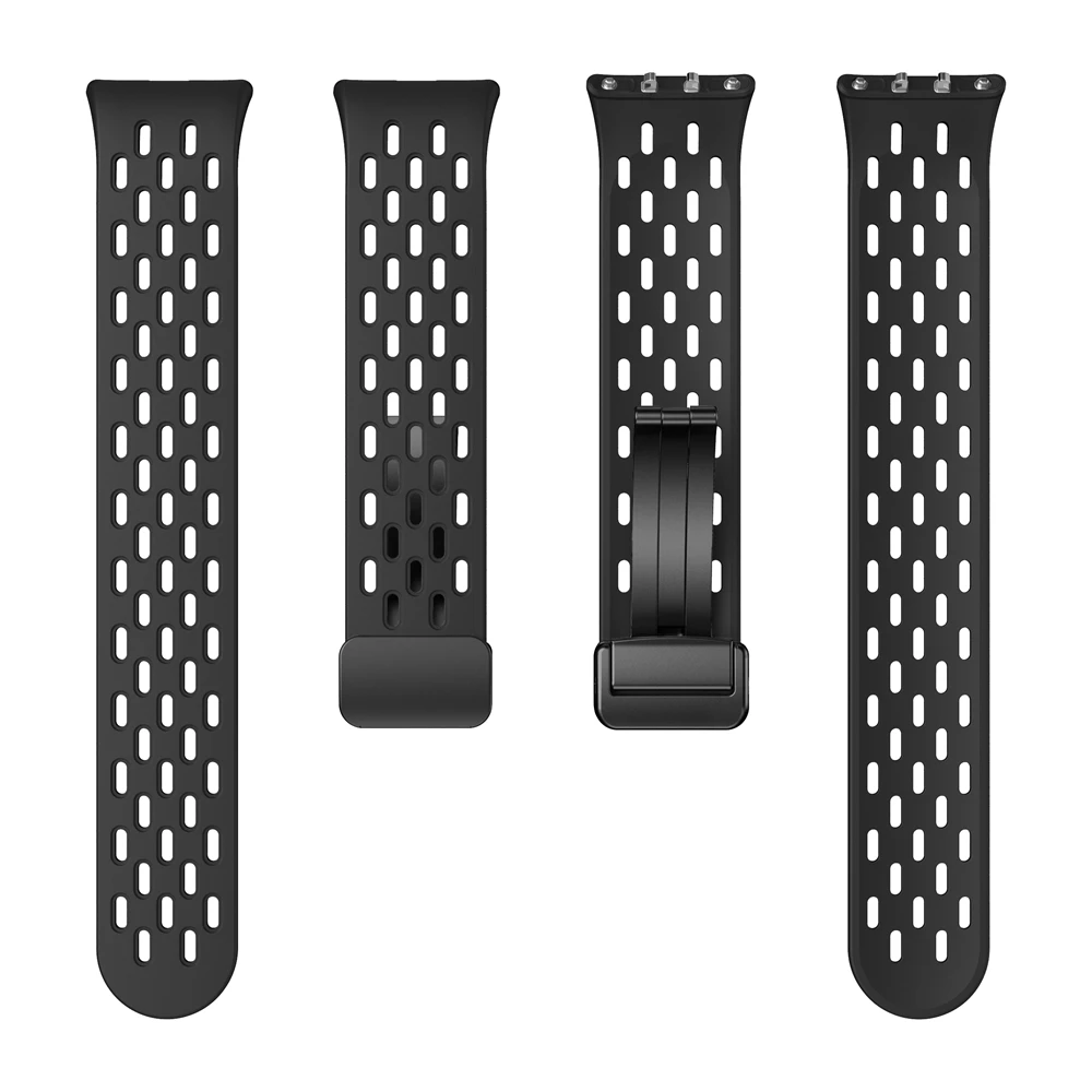 Magnetic D Buckle Silicone Sport Strap For Samsung Galaxy Fit 3 band for Galaxy FIT3 SM-R390 Wristband Bracelet Watchbands