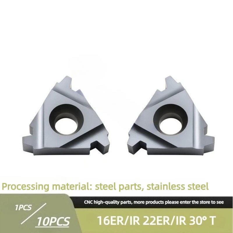 1PCS 30°T/Trapezoidal Threaded Inserts 16ER 16IR 2TR 3TR 4TR Universal for Stainless Steel Parts