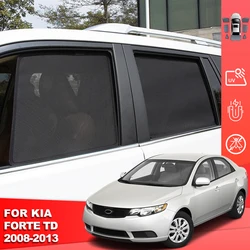 For Kia Forte Cerato TD Sedan 2008-2013 Magnetic Car Sunshade Front Windshield Curtain Rear Side Baby Window Sun Shade Visor