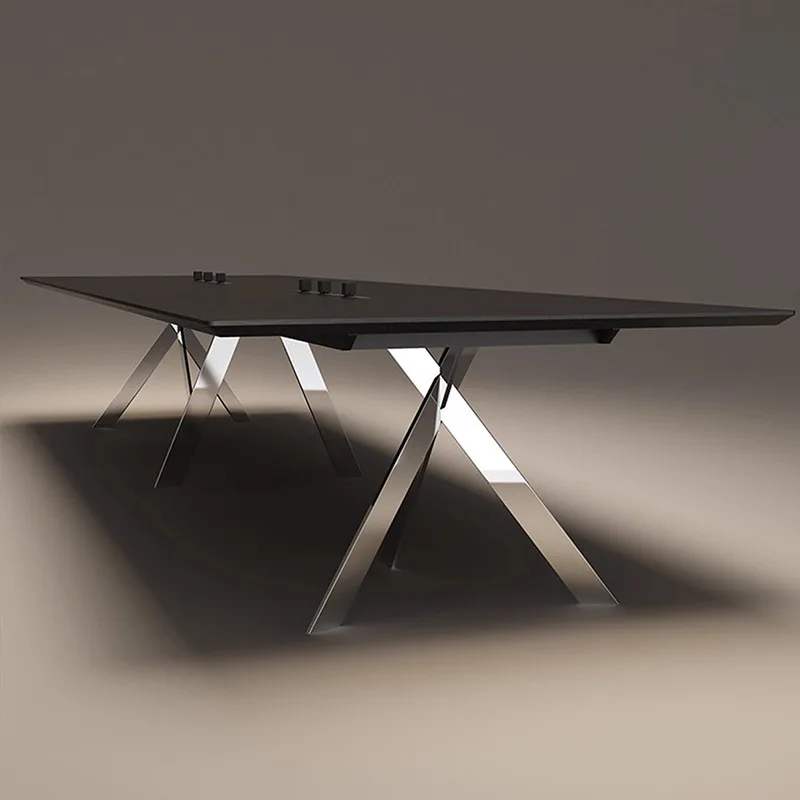 Darth Vader vergadertafel lange tafel moderne eenvoudige vergaderkantoor vergader onderhandelingstafel en stoelcombinatie