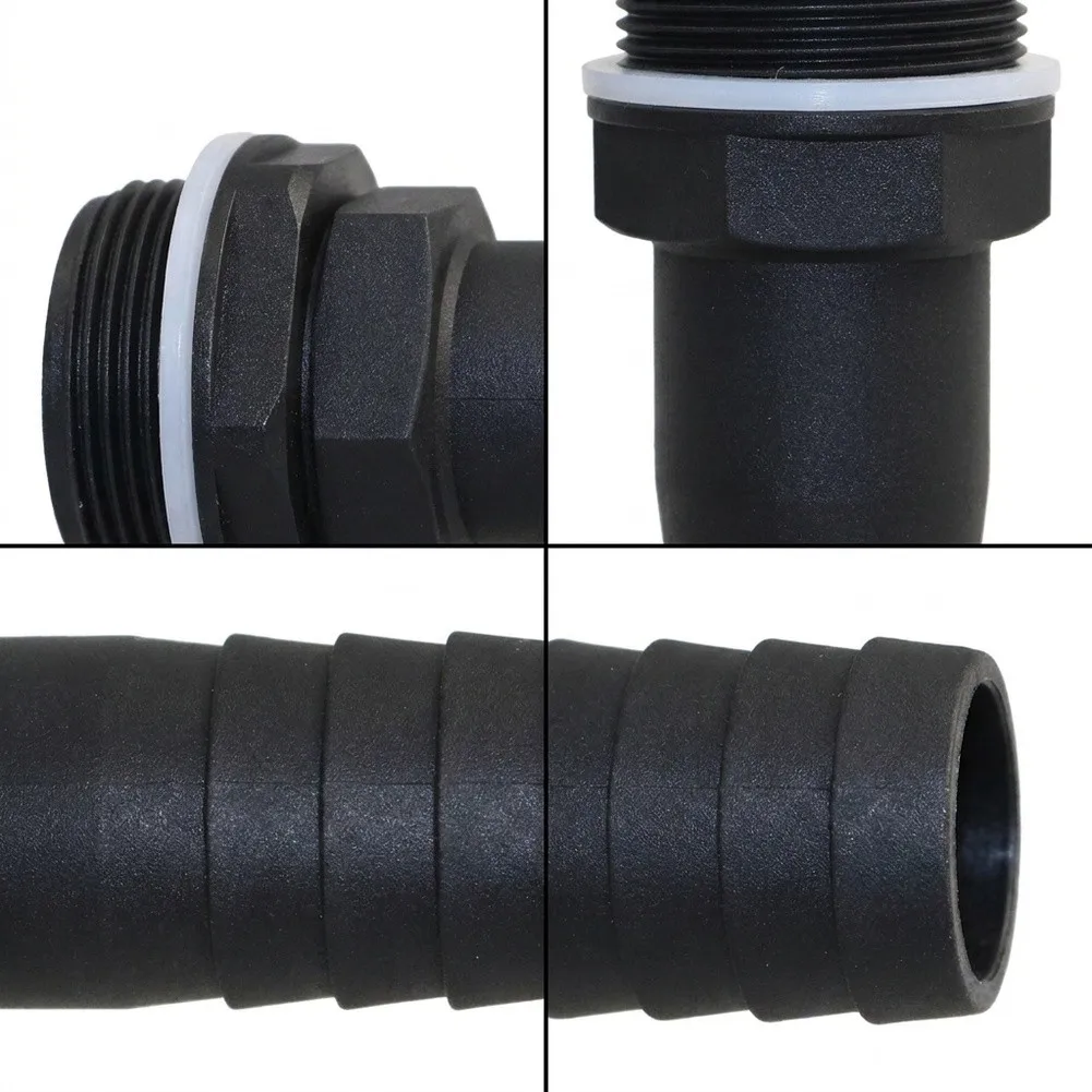 Brand New Connector For 1 Inch Overflow Pipe 3/4 Inch BSPM Thread Accessories Plastic With Nut & Washer  Brand