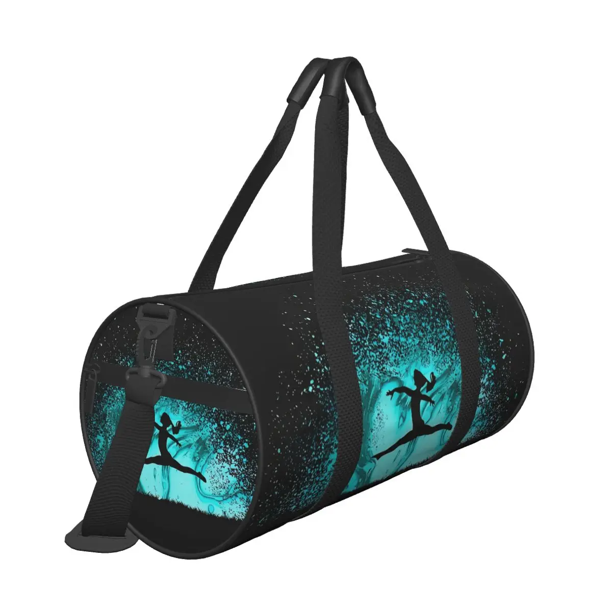 Gymnastics Girl Colorful Pattern Modern Sport Gym Bag Swimming Sports Bags Men Printed with Shoes Fitness Bag Oxford Handbags