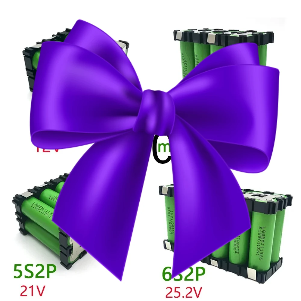 

3s2p 4s2p 5s2p 6s2p 18650 Battery Pack 7.4V to 25.2V 18650 MJ1 Battery 7000MAh for 18V Screwdriver Battery