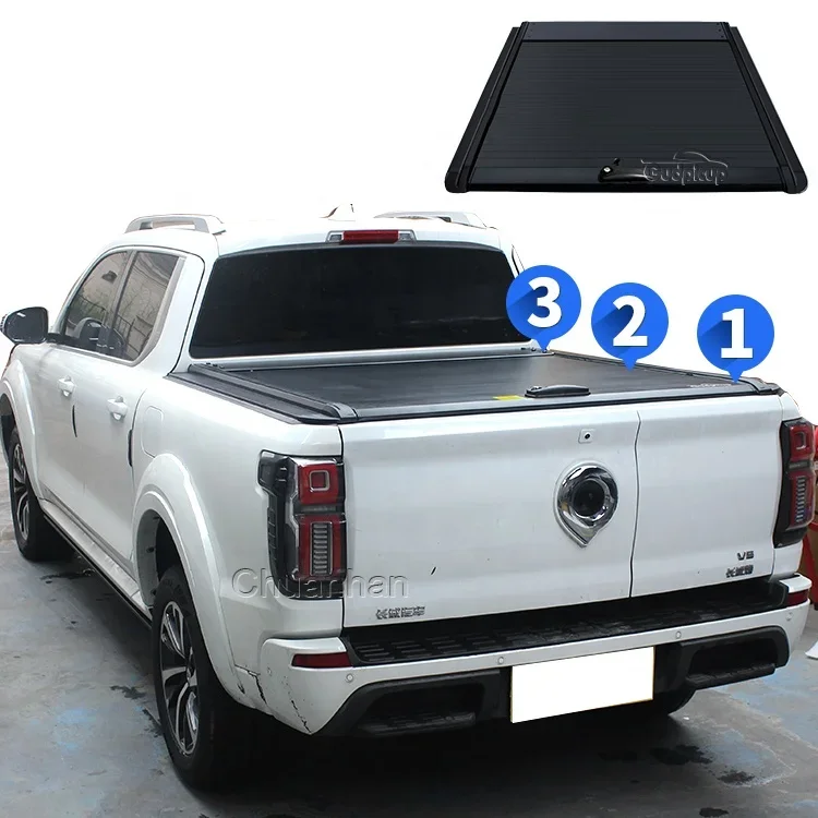 Pickup Truck Bed Cover Retractable Roller Lid Roll Up Tonneau Cover Ford F150 For Gwm Poer Tacoma