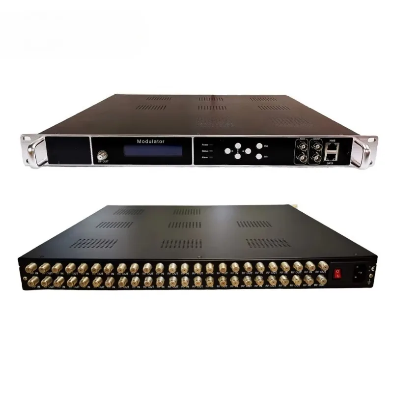 Cable Digital Modulator 4/8/12/16/20/24 Tuner Input DVB-S2 dvb-c DVB-T ATSC DTMBT ISDBT