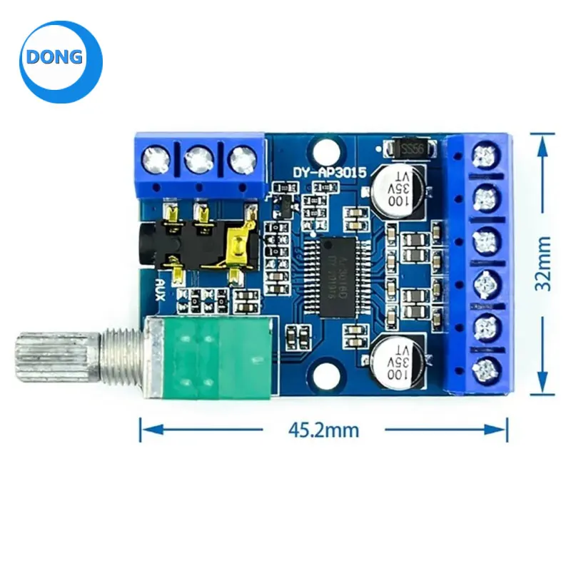 30Wx2 High power stereo digital power amplifier board 12V/24V power supply DIY power amplifier module DY-AP3015