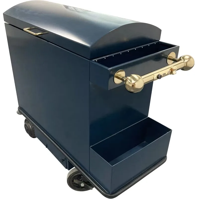 

Инновационная экологически чистая гостиничная эргономичная умная электрическая стальная тележка для эффективного ухода за отходов. Прочная очистка.