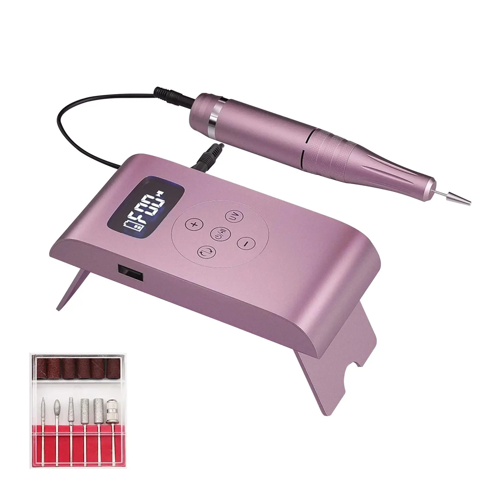 3 in 1 Nail Drill Machine 35000 RPM Wireless Rechargeable Manicure Machine for Polisher Pedicure Electric Drill With Nail Dryer