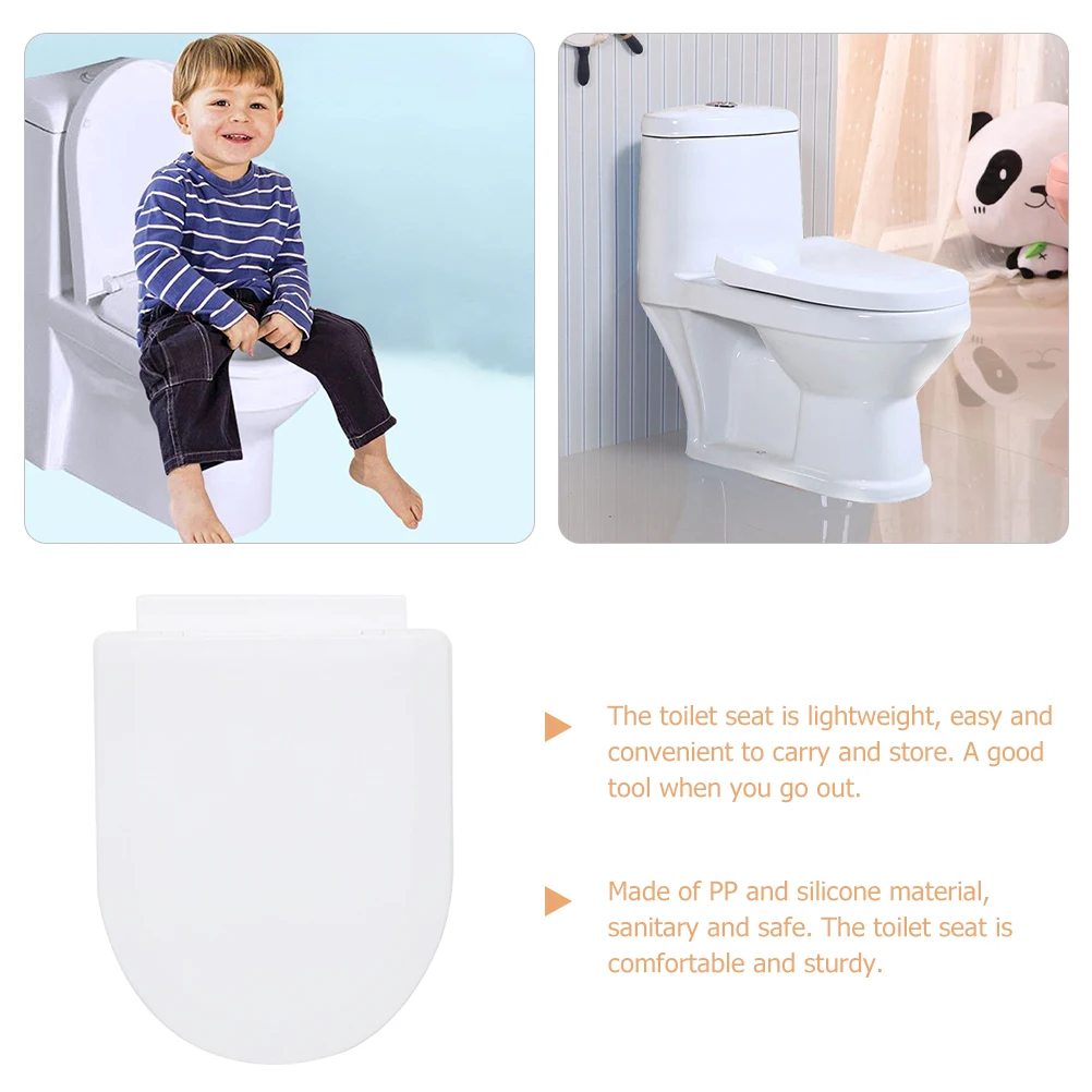 Potty for Toilet Children Kids Toddler Baby Training Seat Lightweight Portable White PP Material Non-Slip for Kids