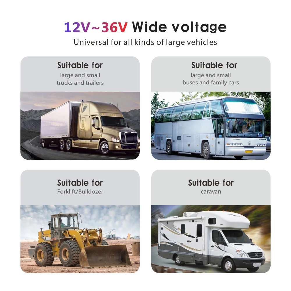 Display Manufacturer 2/4CH AHD High Temperature Resistant HD Car Lcd Display 7 Inch U-shaped Metal Bracket Reversing Monitor
