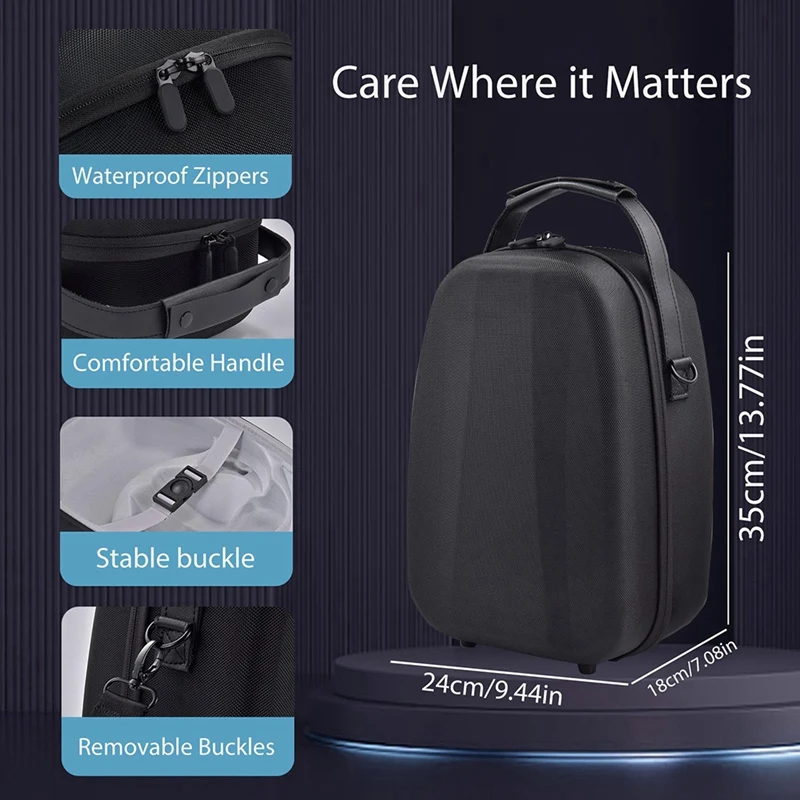 Storage Bag For PS VR2 VR Headset Handbag Shockproof Carrying Case Waterproof Protective Cover