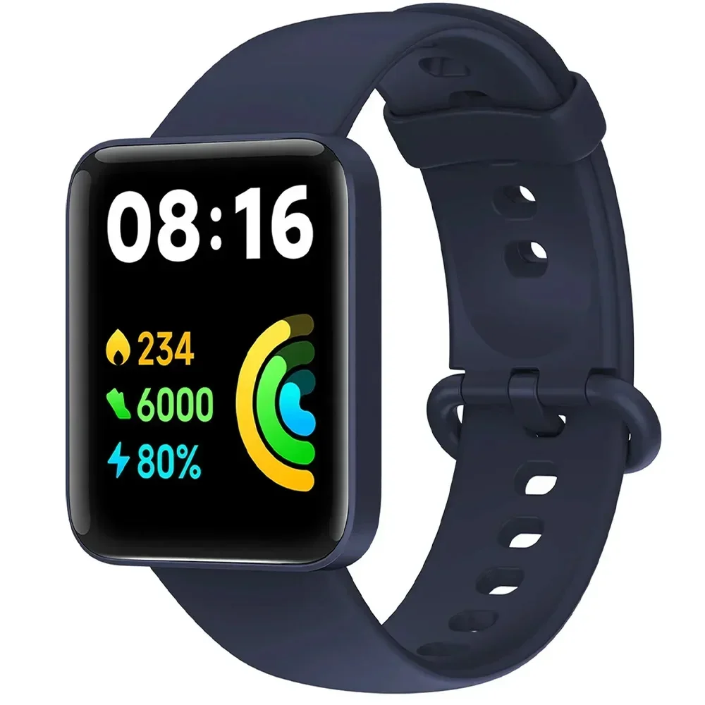 Silicone Straps for Redmi Watch 2 Lite Poco Watch Replacement watchband Bracelet for Xiaomi Watch Lite With Screen Protector