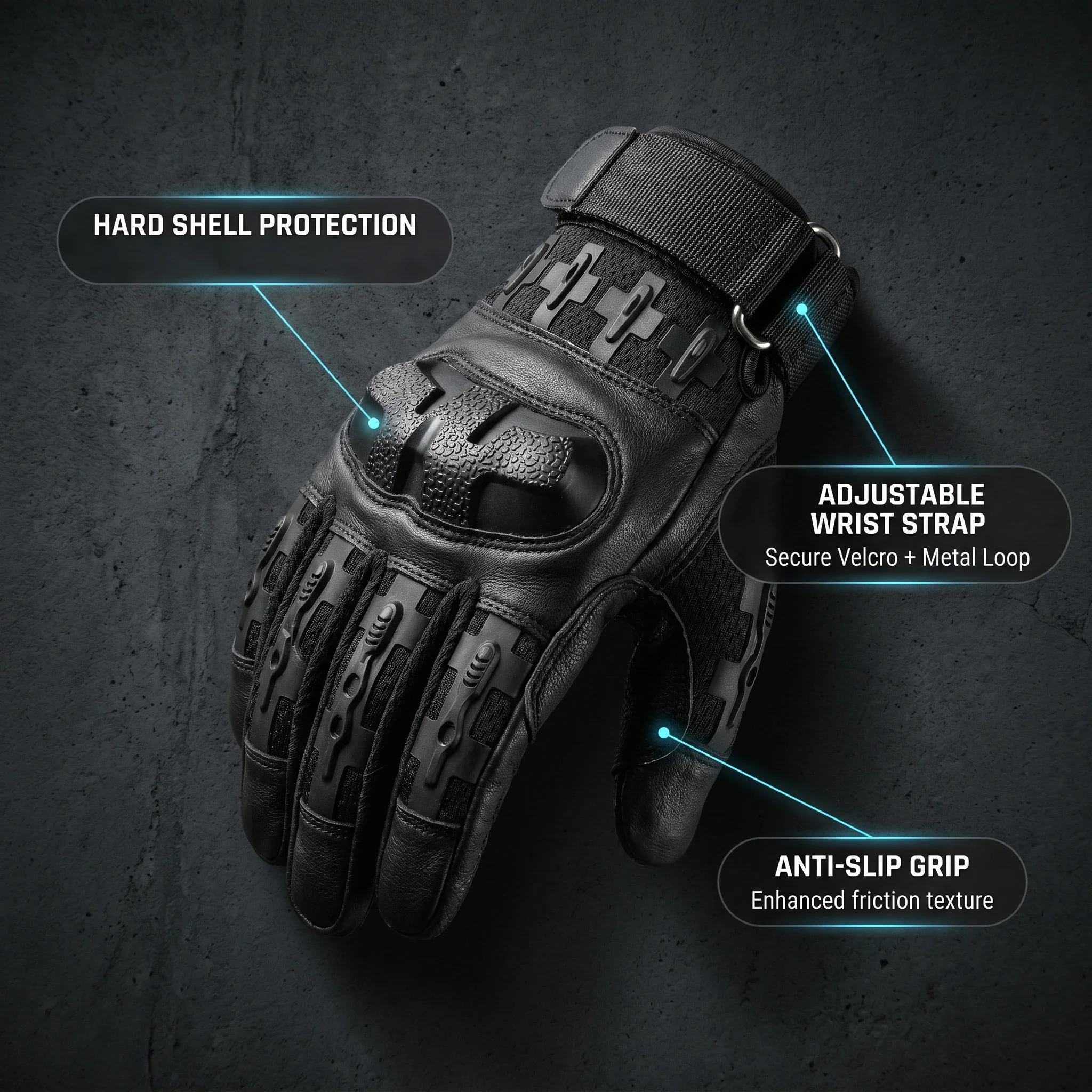 Men Full Finger Tactical Combat Gloves Camo Hard Knuckle Protection Touchscreen Non-slip Gloves Hunt Ride Work Protective Gloves