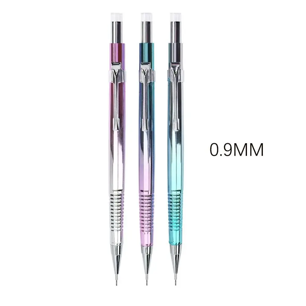 High Quality Metal Mechanical Pencil Dual Head 2-in-1 Propelling Pencil 0.5/0.7/0.3/0.9mm Multi-function Pen Gift
