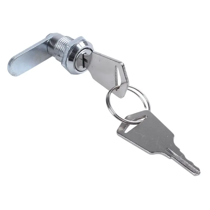 AA81-10 Pcs Cam Lock Desk Drawer Lock 16MM + 20 Keys For Arcade Cupboard Mailbox File Cabinet