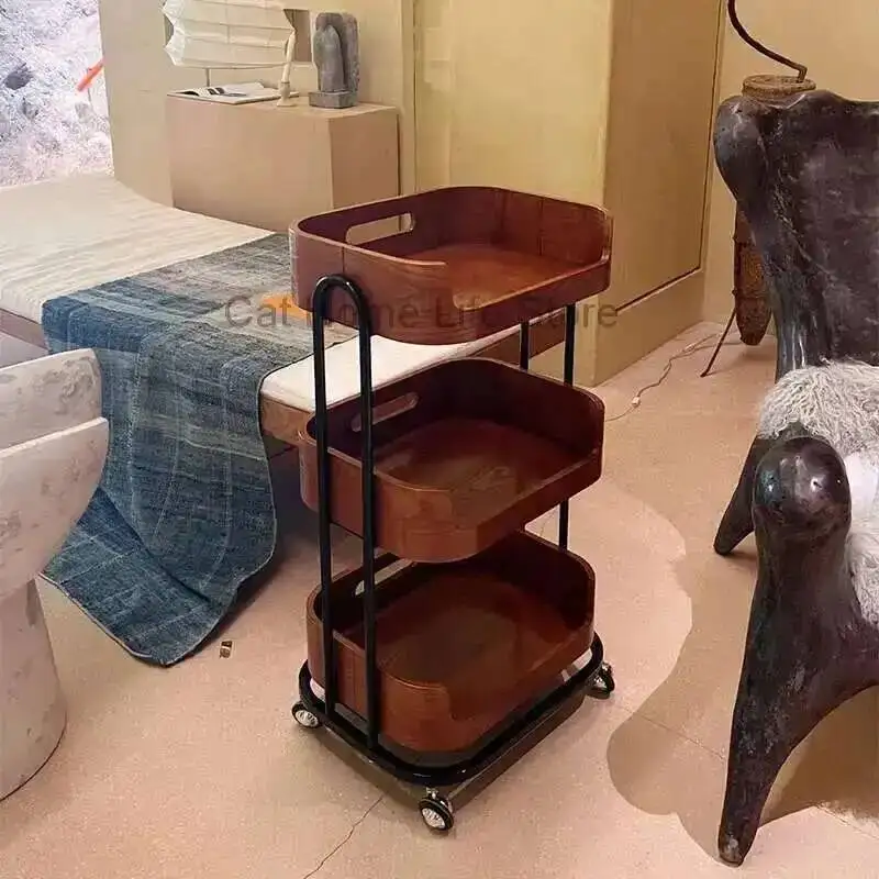 for the Rolling Stroller Utility Trolley Beauty Salon Furniture Hairdresser Nail Dental Tool Storage Cart Hair Wheels Stations