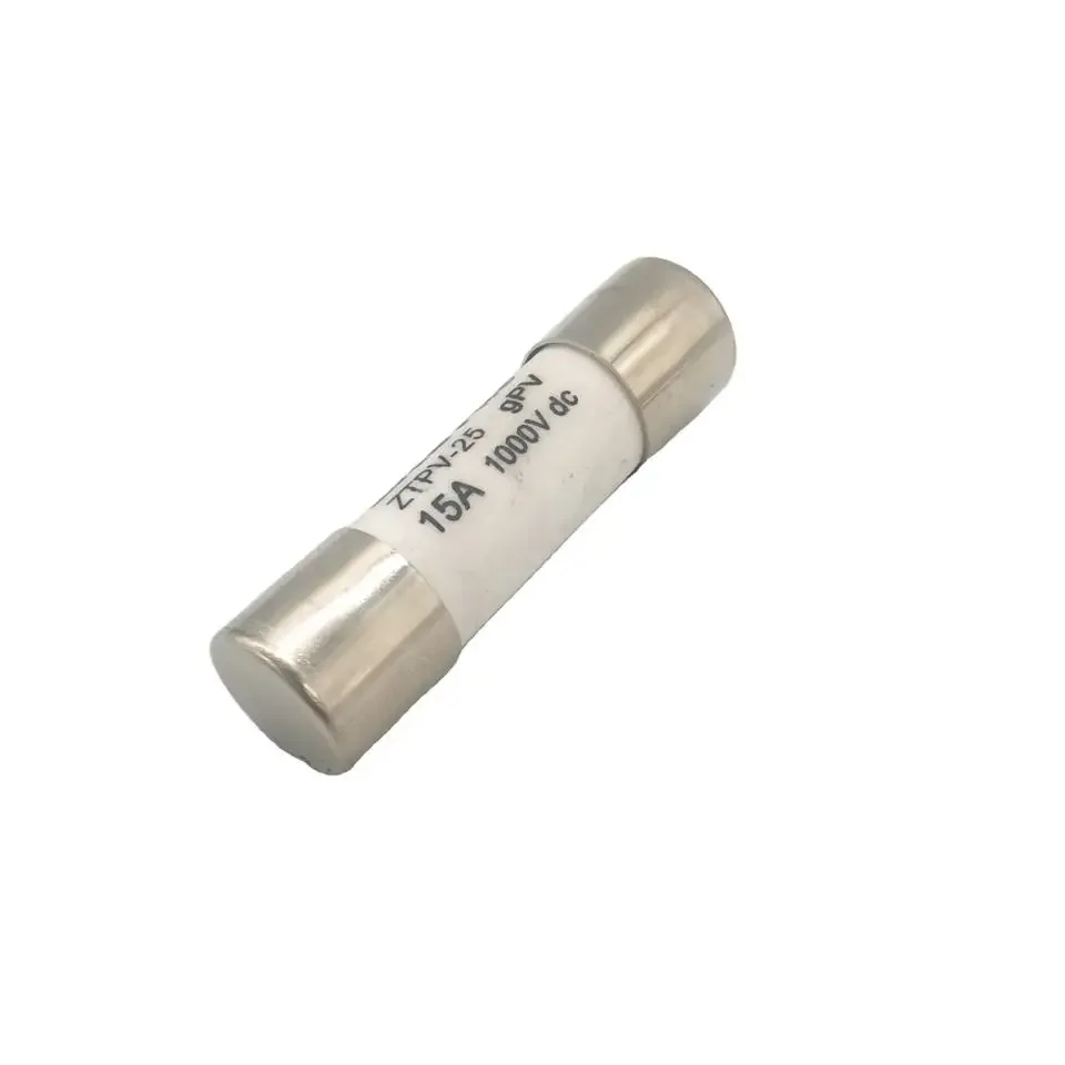 Solar DC 1000V PV Fuses 6A 10A 15A 20A 25A 30A High Voltage for Solar System Protection