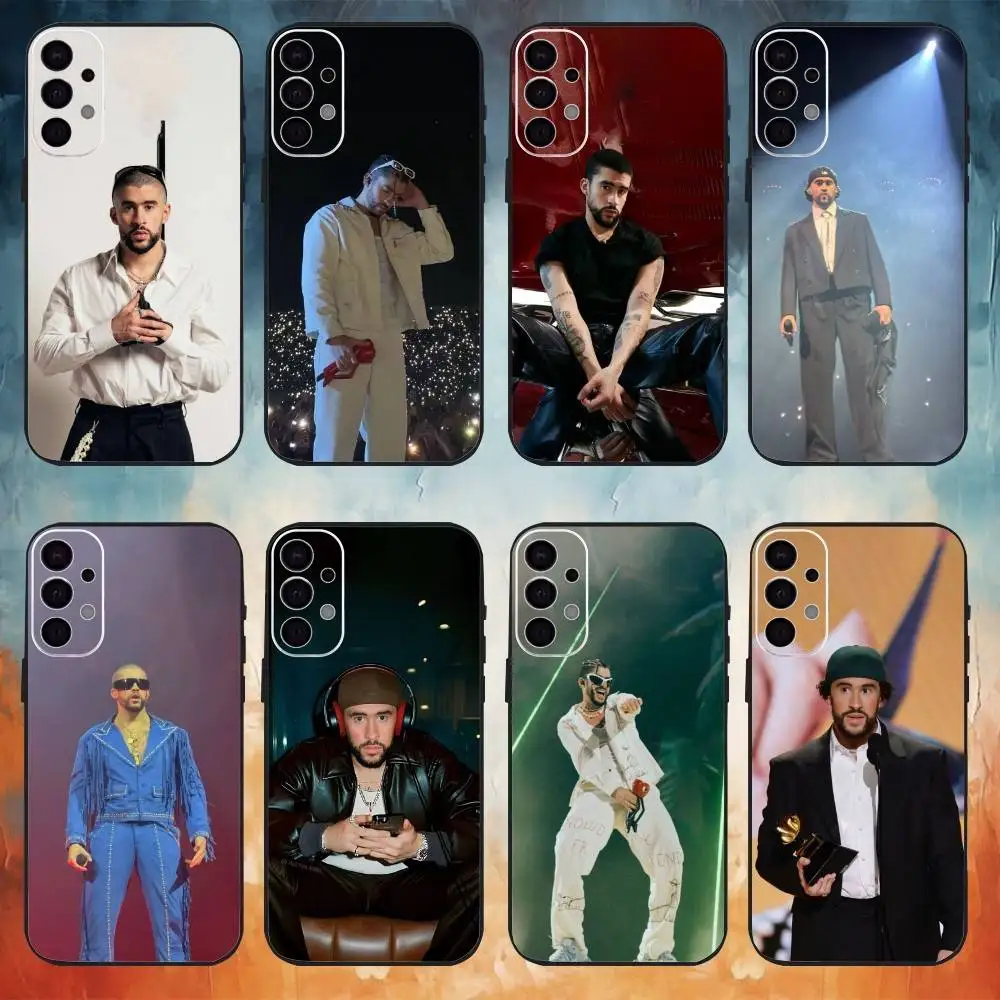 

Singer Bad B-Bunny Nadie Sabe Phone Case For Samsung S25,S24,S21,S22,S23,S30,Ultra,S20,Plus,Fe,Note,10,9,5G Black Cover