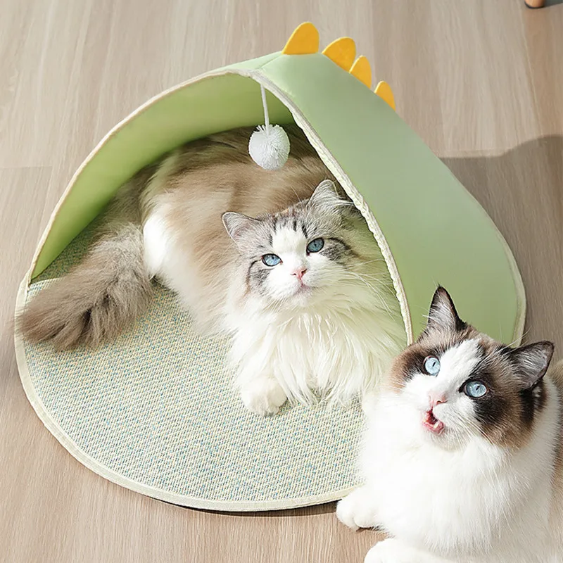 

Ball Tent Mat Kennel Dog Kennel Semi Closed Cat Mattress Pet Nest Products In Summer