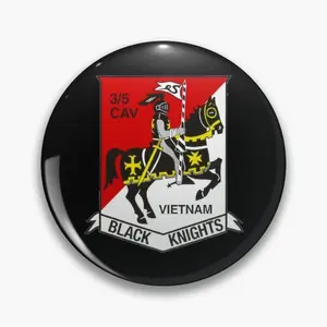 3rd Squad 5th Cavalry Soft button Pin Lapela Women's Clothing Cute emblem Fashion Hat Lover Metal Necklace Gift Drawings 4 Main sales hat of the American cavalry - №4