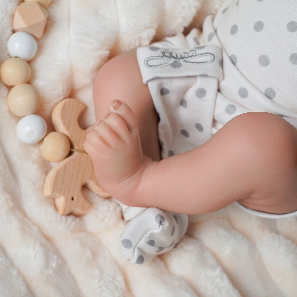 Joyora boneca reborn de 50cm com cabelo realista, brinquedo reborn, presente de natal, pele 3d, veias visíveis, como uma boneca recém-nascida