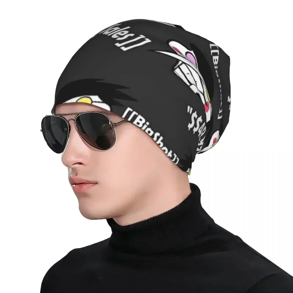 Deltarune-gorro de punto Spamton para hombre y mujer, gorro cálido de moda para exteriores, Otoño e Invierno