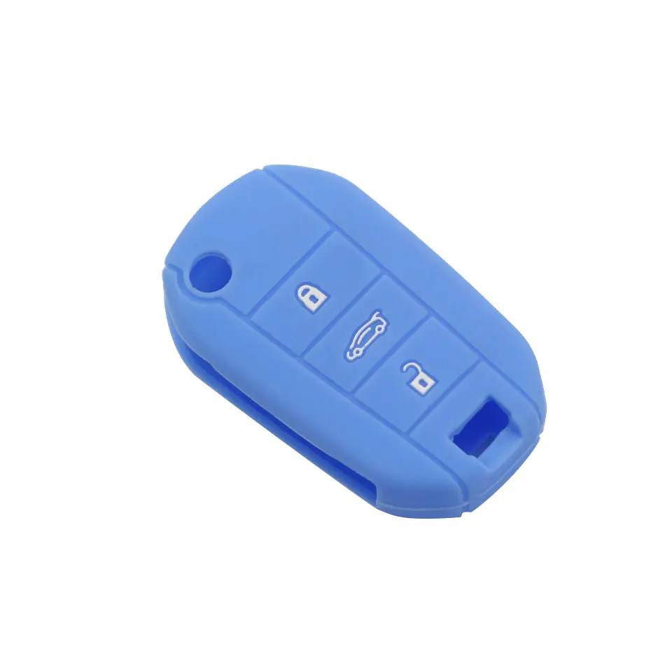 Key Case for Peugeot 508 301 2008 3008 408 for Citroen C4 CACTUS C5 C3 C4L Remote  Key Shell Case Silicone Cover Bag 3 Buttons