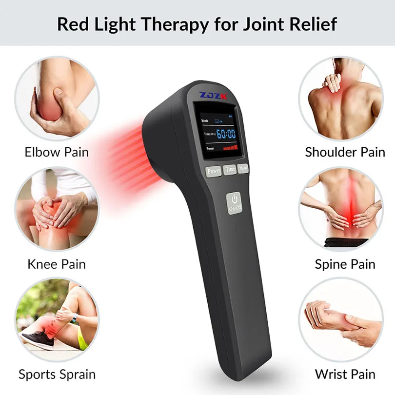 

4x808nm 16x650nm Low Level Laser Light Therapy Health Pain Physiotherapy Device for Anti-inflammation and Wound Healing 880mW