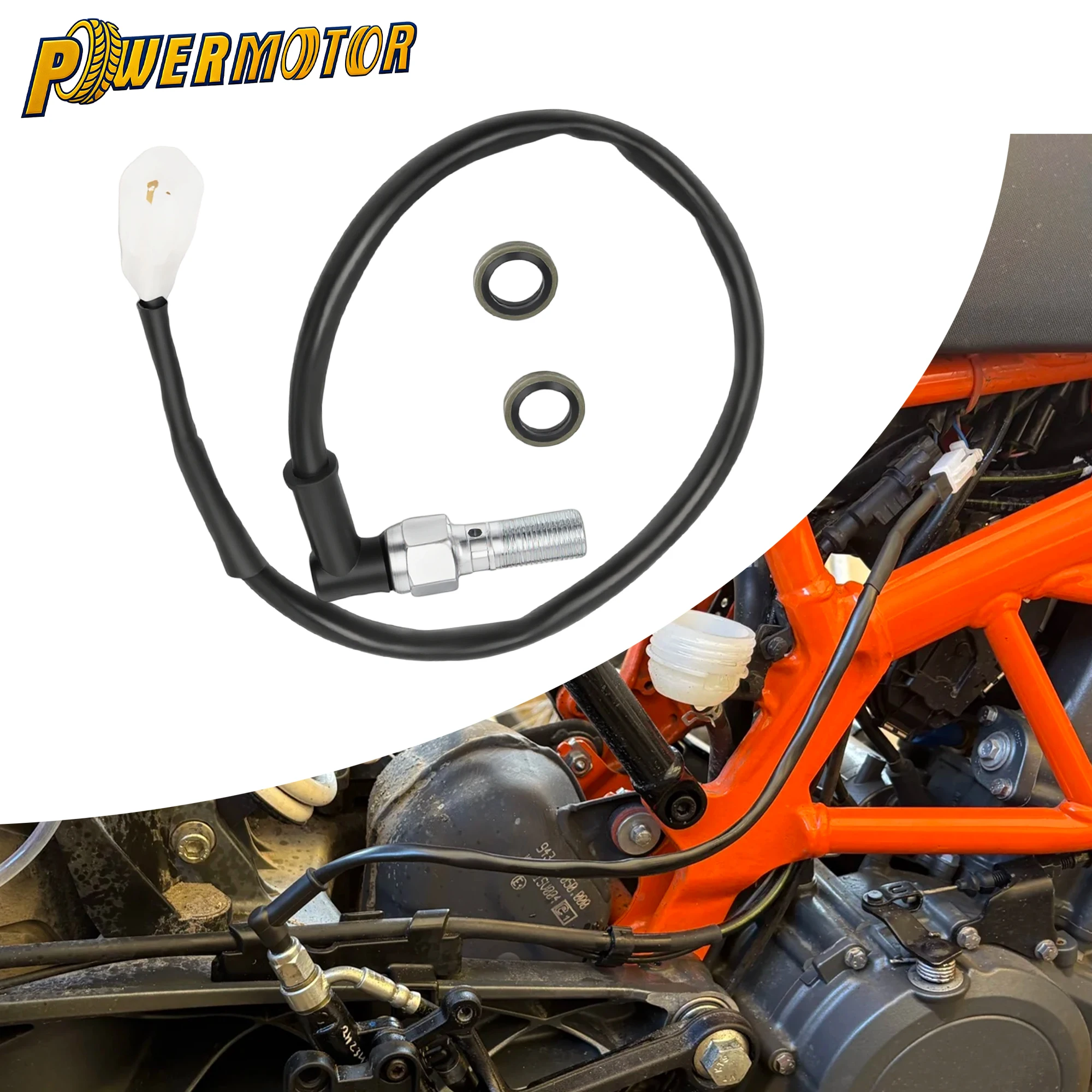 

Universal Motorcycle Rear Brake Light Switch M10 Hydraulic Brake Light Switch Hollow Bolt Hydraulic Brake Systems Accessories