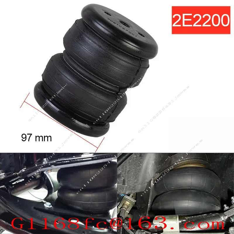 Air Suspension 97mm Truck Shock Absorber Rubber Airbag, Single Port 1/4 