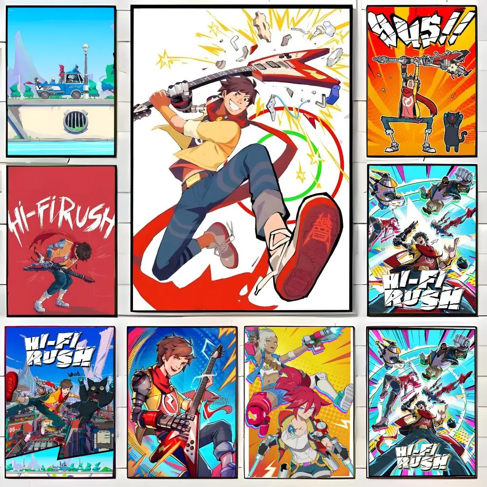 Dynamic Game H-Hi-Fi RUSH Poster Wall Art Print Decorative Mural Home Decor Gift Unframed