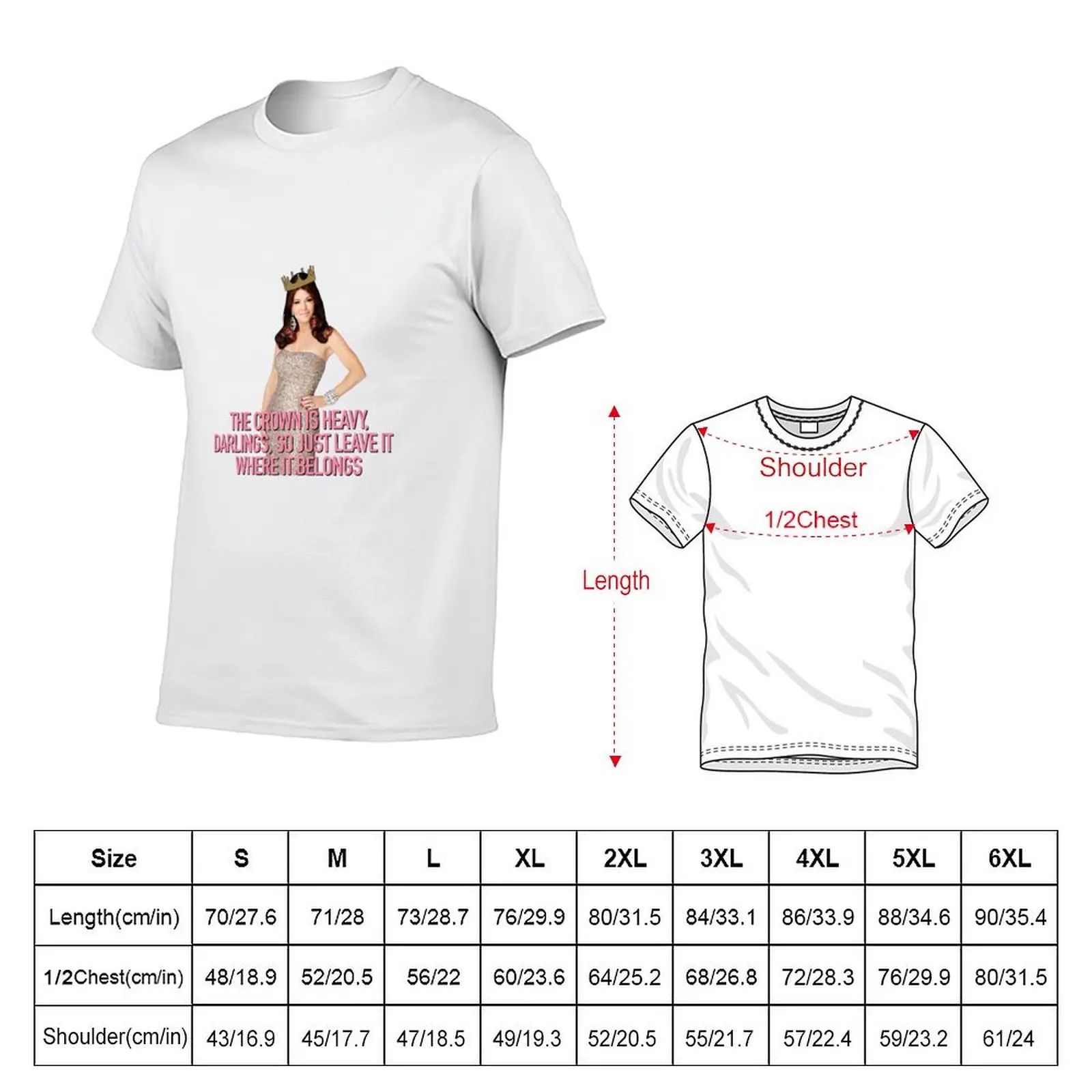 Heavy Crown Lisa VanderpumpTagline RHOBH T-Shirt Utility Work Short Sleeve Top