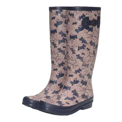 High Rubber Rain Boots European and American Women's Rain Boots Fashion Outdoor Waterproof Shoes Spring and Autumn New Rubber