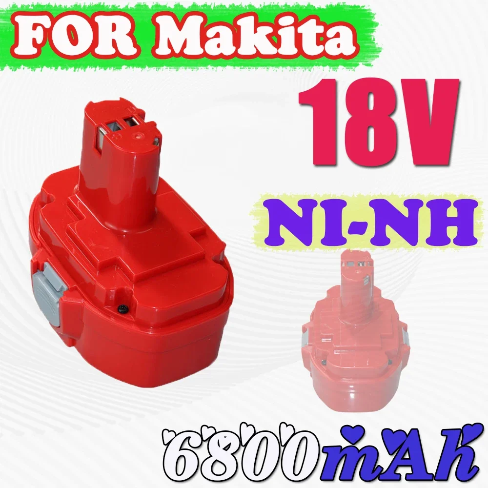 

Перезаряжаемый аккумулятор для электроинструмента Makit18V 6800 мА/ч для Makita 1822 1823 1834 1835 192827-3 192829-9 193159-1 193140-2