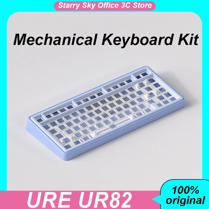 

﻿ URE UR82 Mechanical Keyboard Kit Wireless Tri-mode RGB Hifi Soft Elastic Gasket Hot Plug QMK/VIA PC Gaming Keyboards