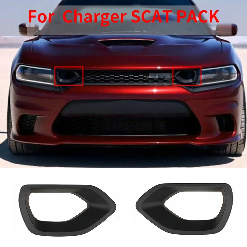 For 2019-2021 Dodge Charger SCAT PACK / HELLCAT Fresh-Air Grille Insert/Bezel Set 68417505AA 68417504AA Yellow