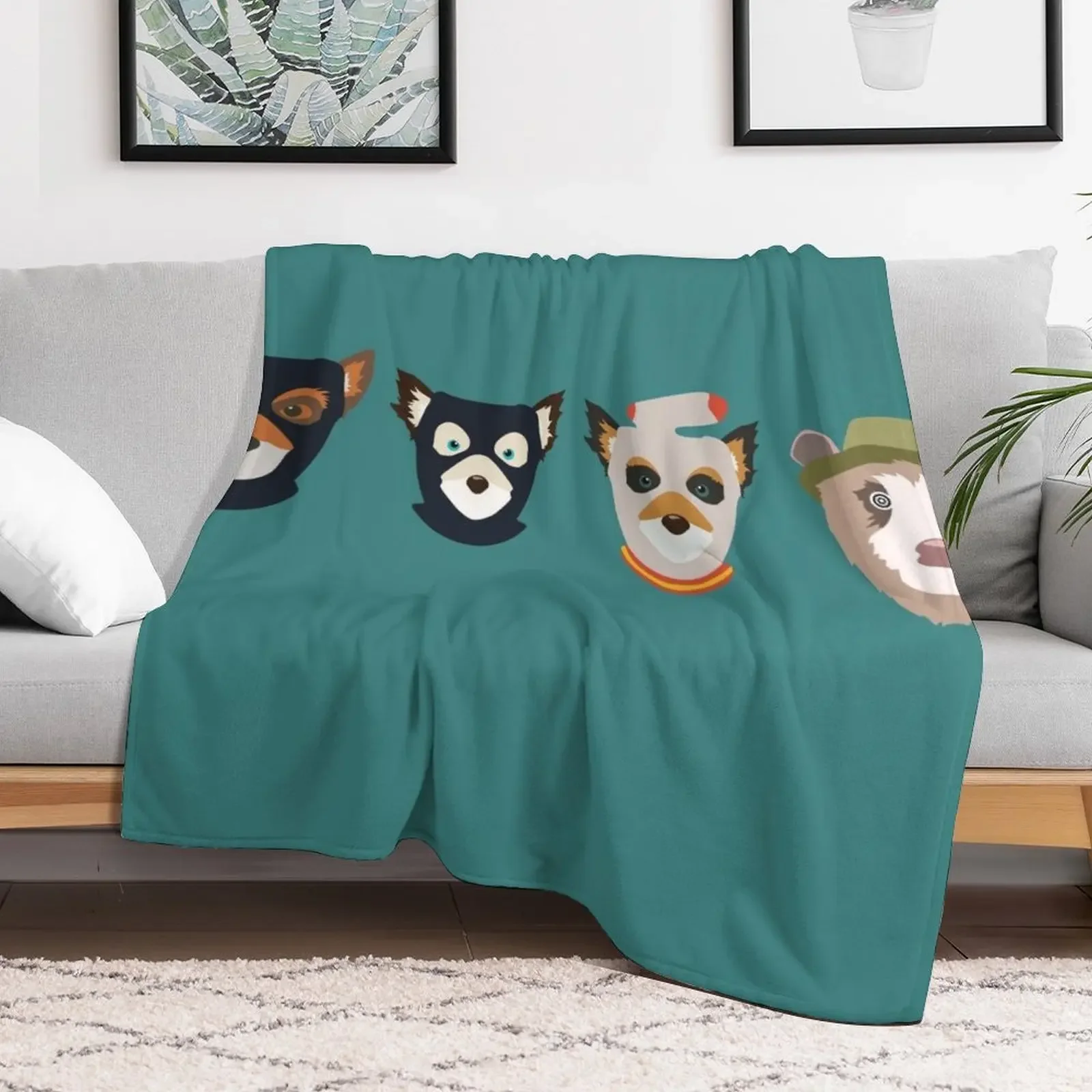 Fantastic Mr. Fox Throw Blanket Easy Care Comfortable Blanket for Couch
