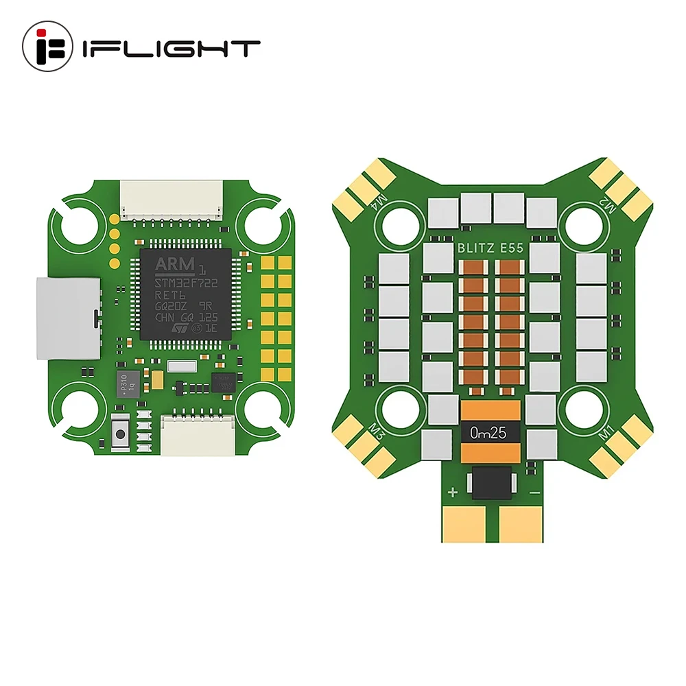 

IFlight BLITZ Mini F7 Flight Controller W/ BLITZ E55A 4in1 ESC 2-6S/ BLITZ Force 5.8GHz 600mW Adjustable VTX for RC FPV Drone