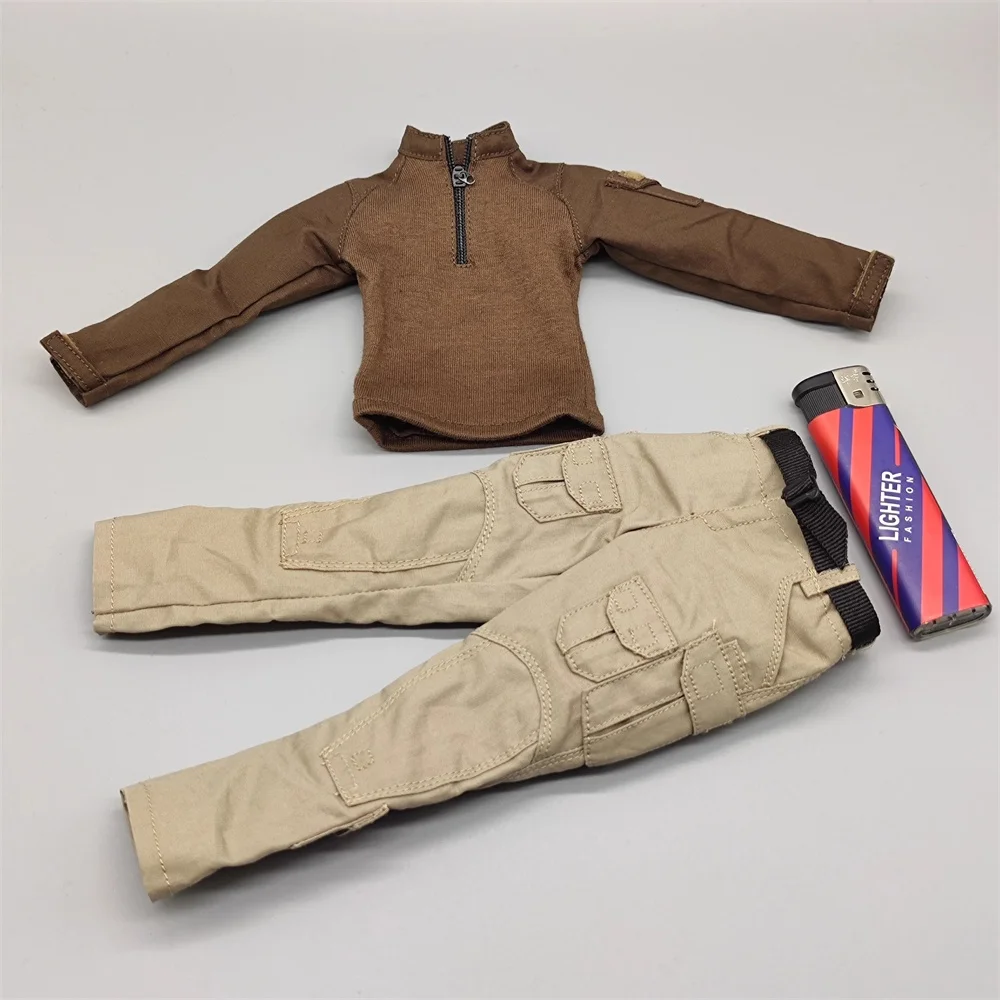 

1/6 EASY&SIMPLE ES GA1010R Soap Man Soldier Duty Dress Uniform Tops Coat Pant Sand Color Waist Belt Cloak Glove Accessories DIY