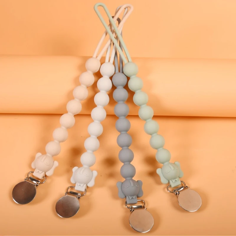 

Baby Pacifier Clip Newborn Anti-lost Pacifier Holder Chain Infant Teething Soother Chew Dummy Chains Girl Boy Baby Accessories