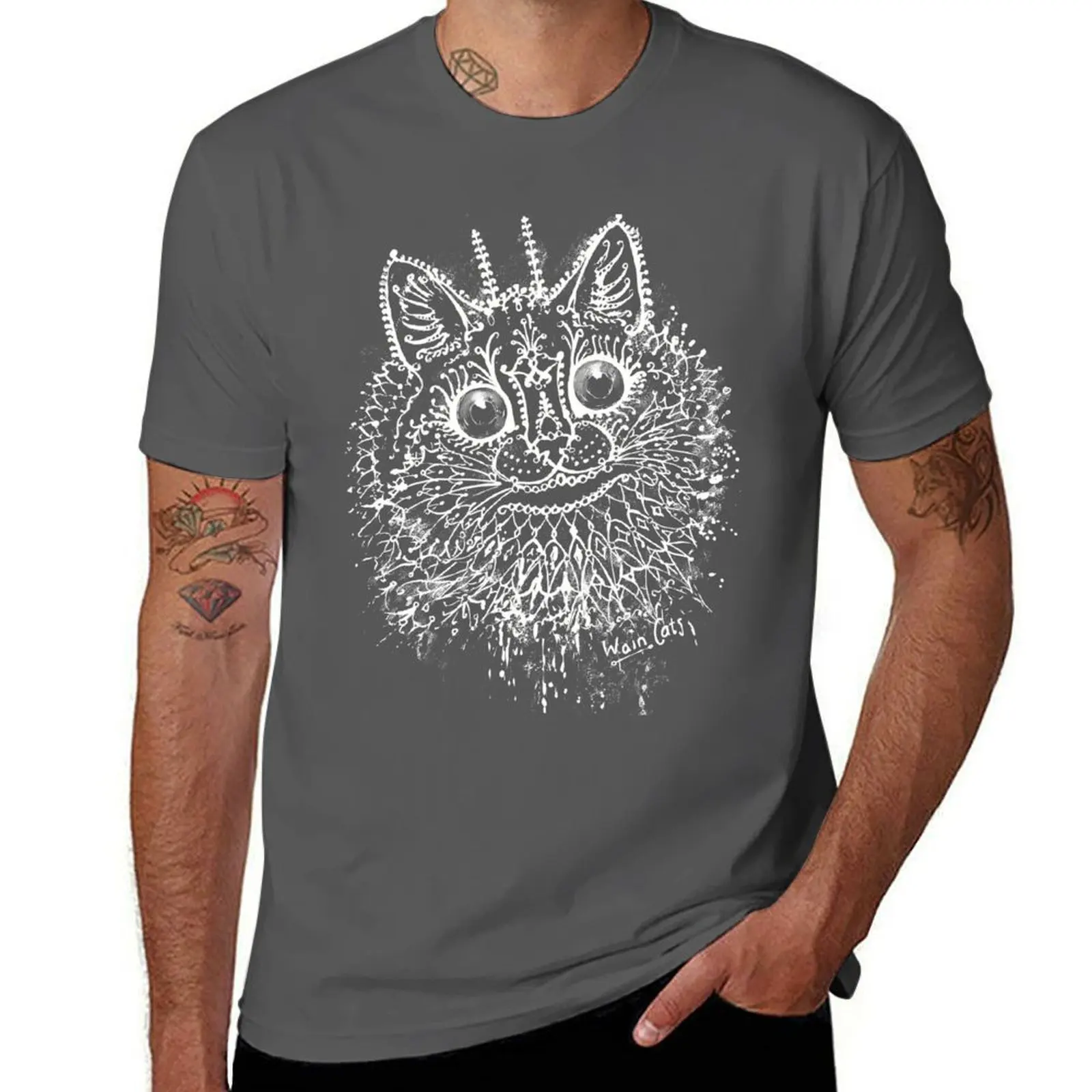 

Cats #1 Wain T-Shirt Comfortable Basic Crew Neck Tee
