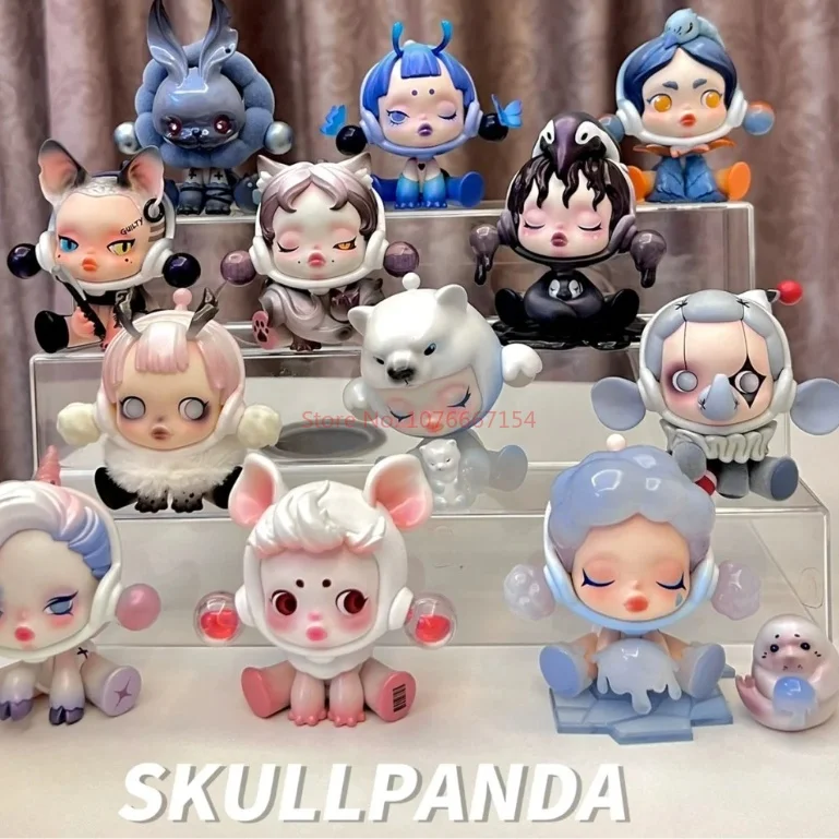 Skullpanda The Mare Of Animals Series Kawaii Anime Action Figure Ornament Figurines Decor Desktop Dolls Model Birthday Gift