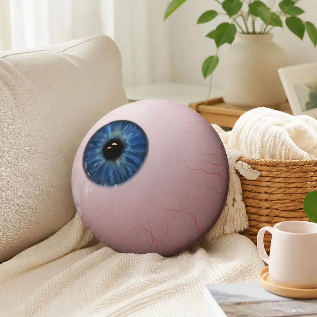 Curly Eye Mouthwashing Sticker Funny Pillow Cushion Irregular Stuffed Throw Pillow Home Decor Gift Sofa Bed