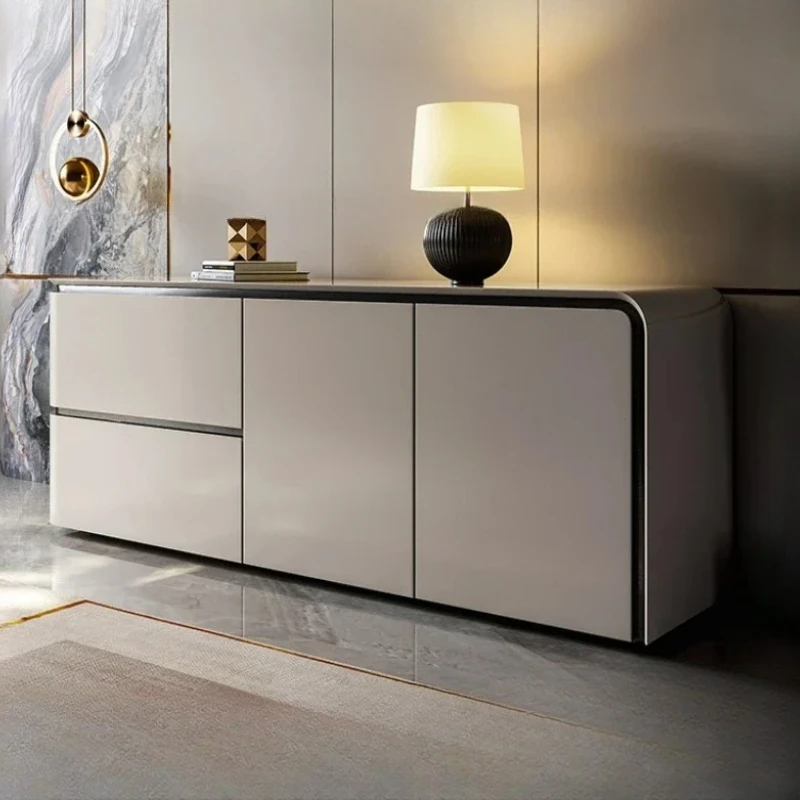 Morden Fashion Living Room Cabinets Luxury Organizer Display Storage Cabinets Wood Sideboard Armadi Da Soggiorno Home Furniture