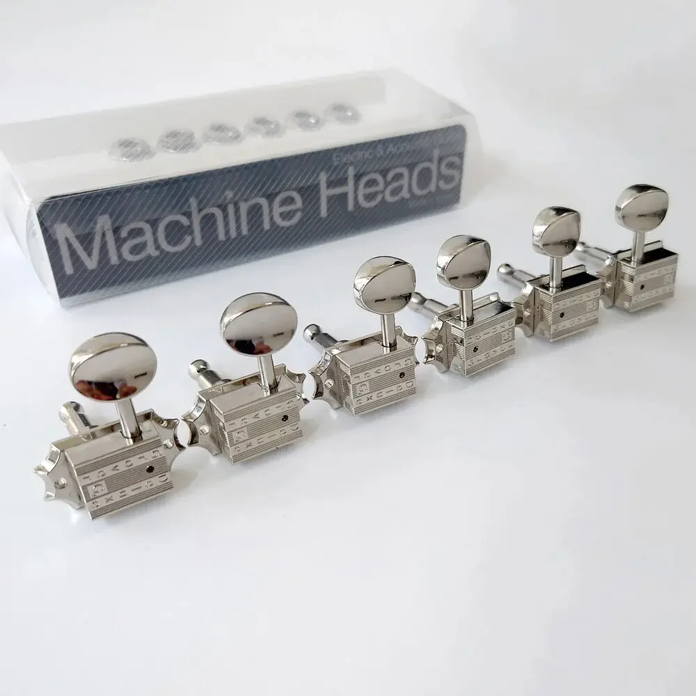 

Chrome 3L3R Guitar Machine Heads Tuners - 1 Set Deluxe Tuning Pegs for Guitar Replacement Parts